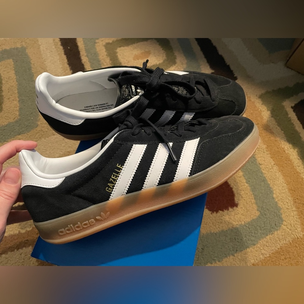 Adidas Gazelle Black and White Sneakers